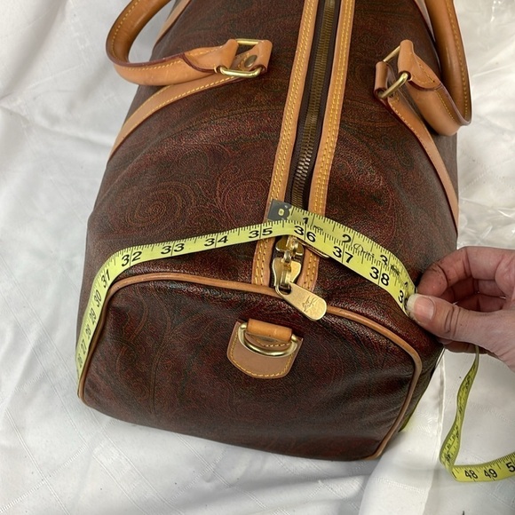 Etro Paisley Large Travel Duffel Duffle Bag Carryon - Picture 12 of 17